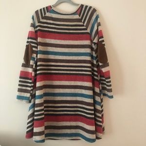 Stripped Bohemian Tunic Dress
